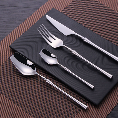 Stainless Steel Tableware Knife Fork Spoon Set