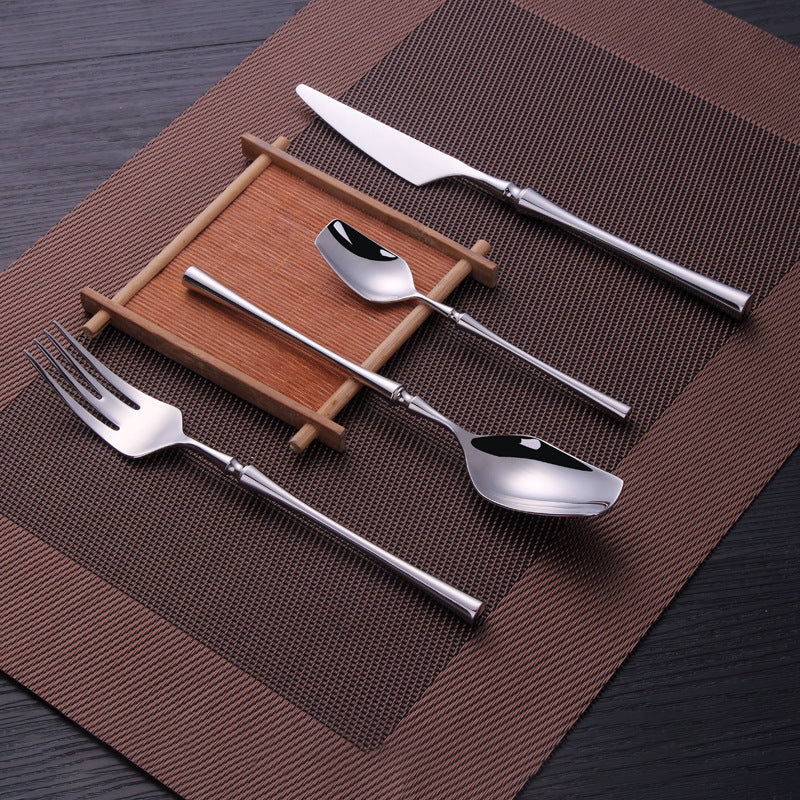 Stainless Steel Tableware Knife Fork Spoon Set