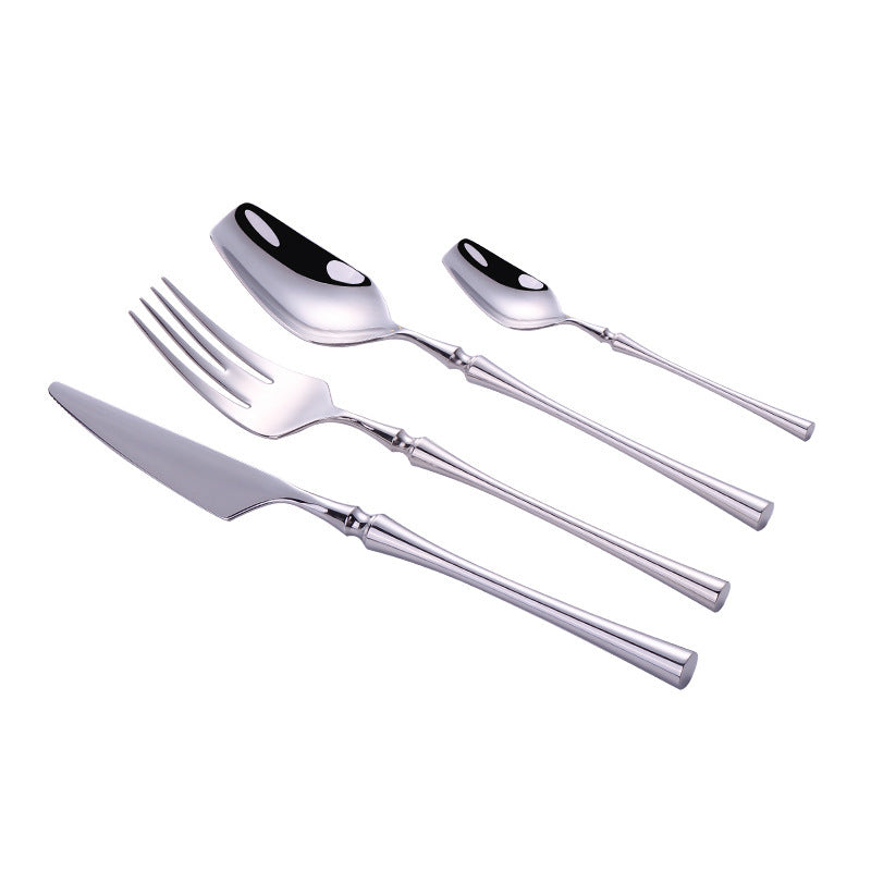 Stainless Steel Tableware Knife Fork Spoon Set