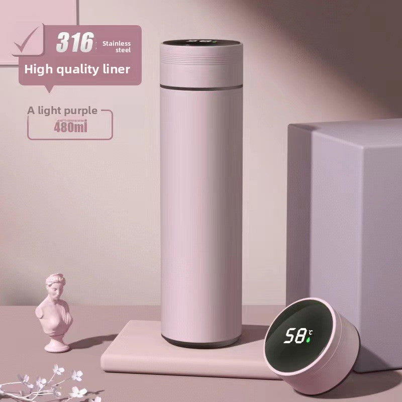 Stainless Steel Temperature Display Thermos Cup