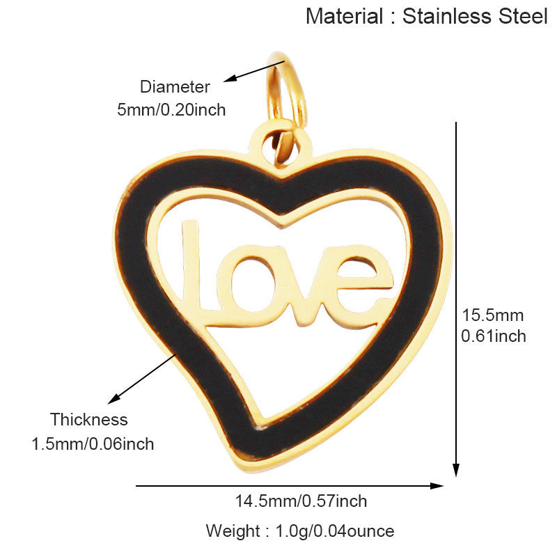 Stainless Steel Themed Pendant Necklace