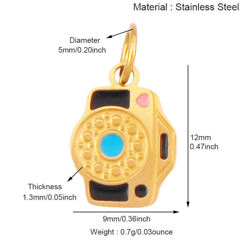 Stainless Steel Themed Pendant Necklace