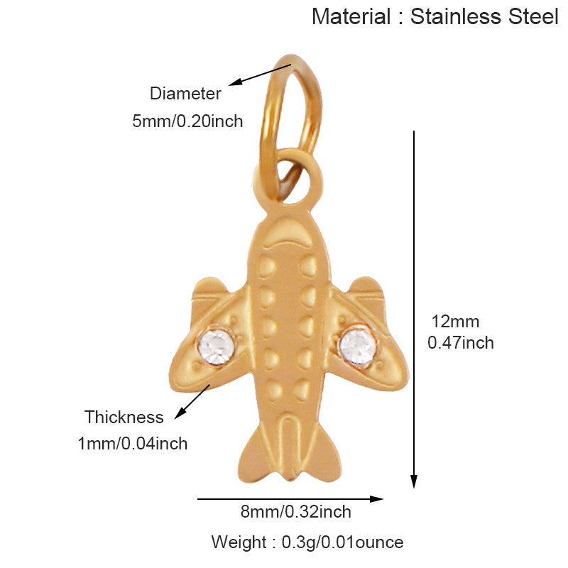 Stainless Steel Themed Pendant Necklace