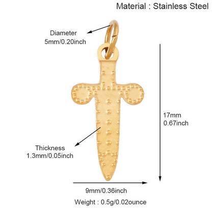 Stainless Steel Themed Pendant Necklace