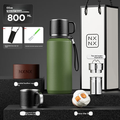 Stainless Steel Thermos Cup with Handle