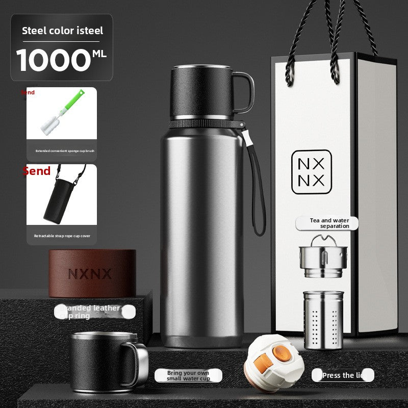 Stainless Steel Thermos Cup with Handle
