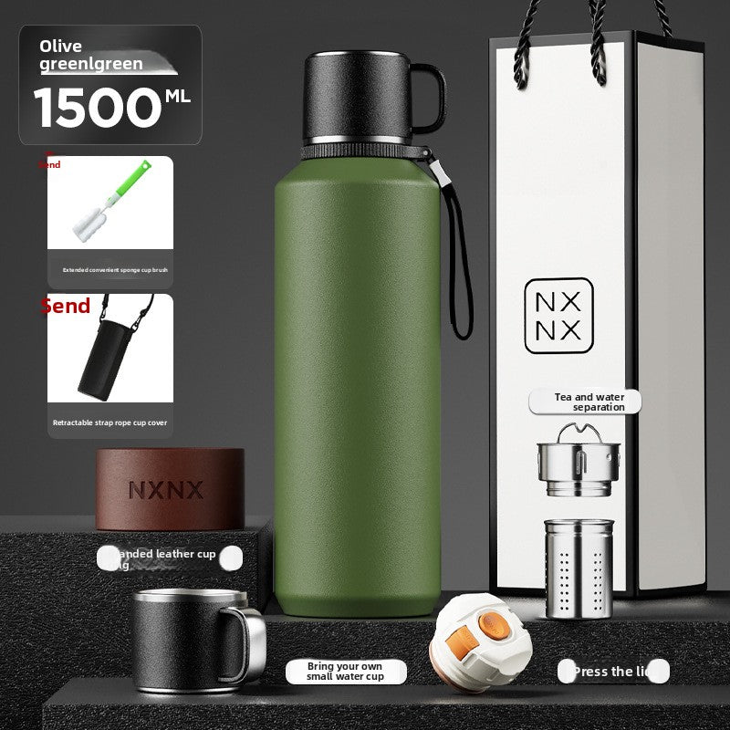 Stainless Steel Thermos Cup with Handle