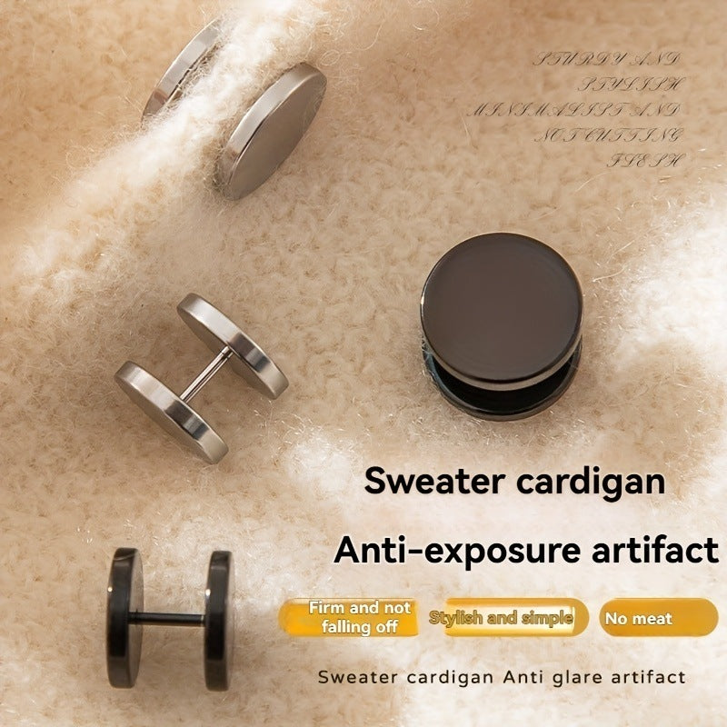 Stainless Steel Threaded Earrings