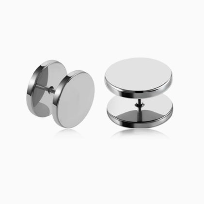 Stainless Steel Threaded Earrings