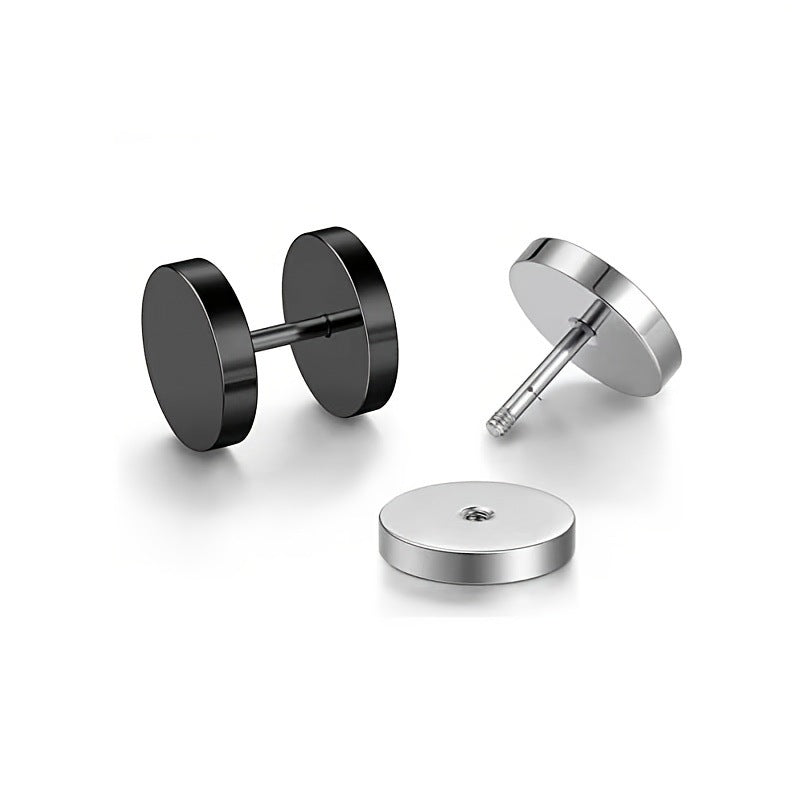 Stainless Steel Threaded Earrings