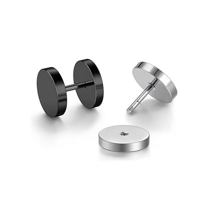 Stainless Steel Threaded Earrings