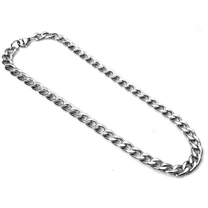 Stainless Steel Titanium Necklace with Bamboo Chain