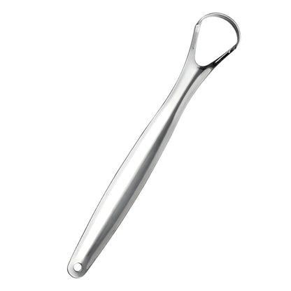 Stainless steel tongue scraper