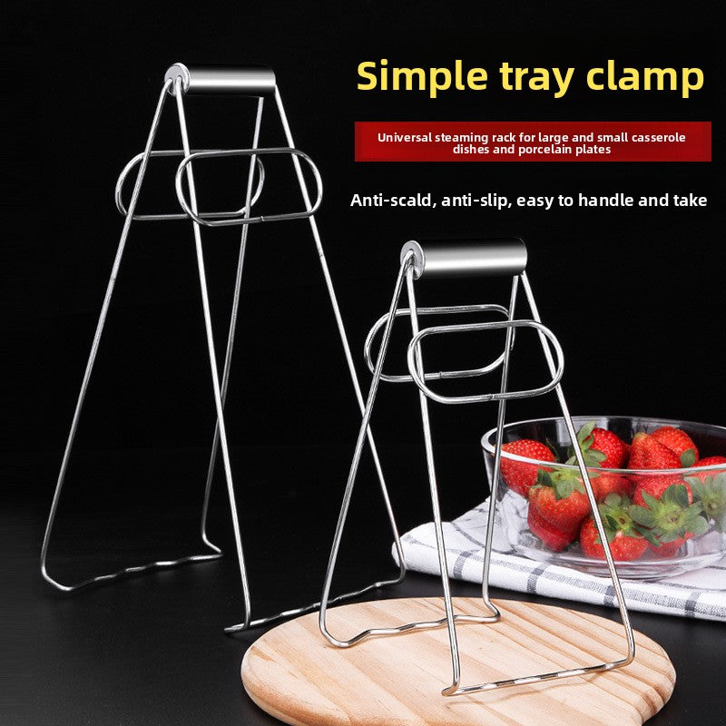 Stainless steel tray clamp