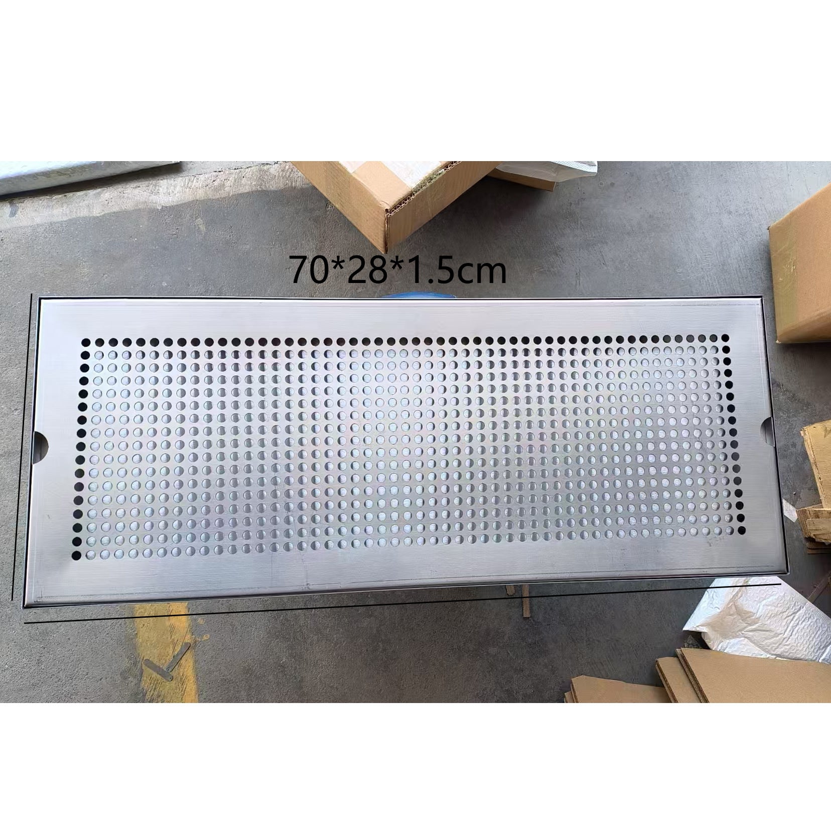 Stainless steel tray