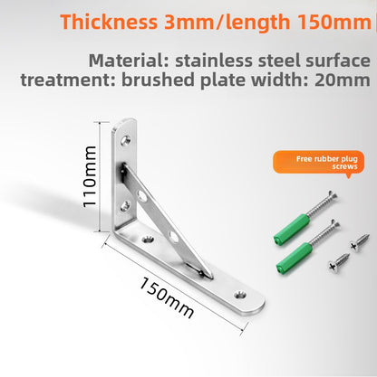 Stainless Steel Triangle Support Bracket