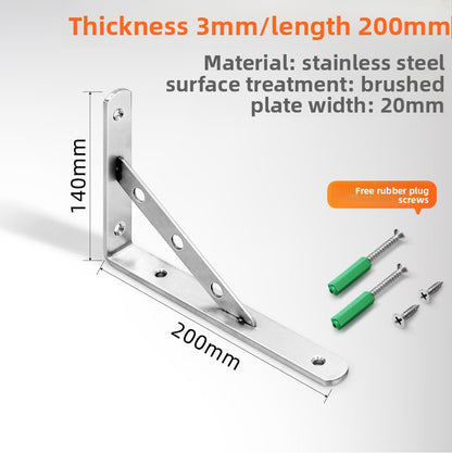 Stainless Steel Triangle Support Bracket