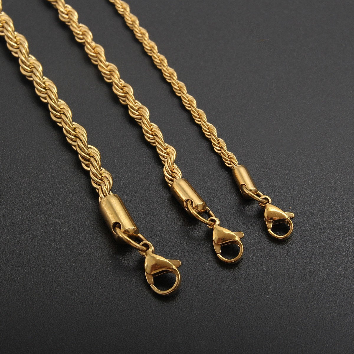 Stainless Steel Twist Chain Necklace