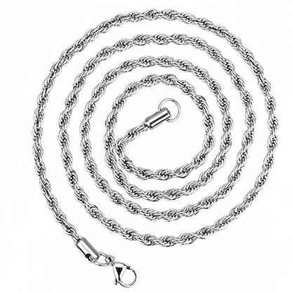 Stainless Steel Twist Necklace