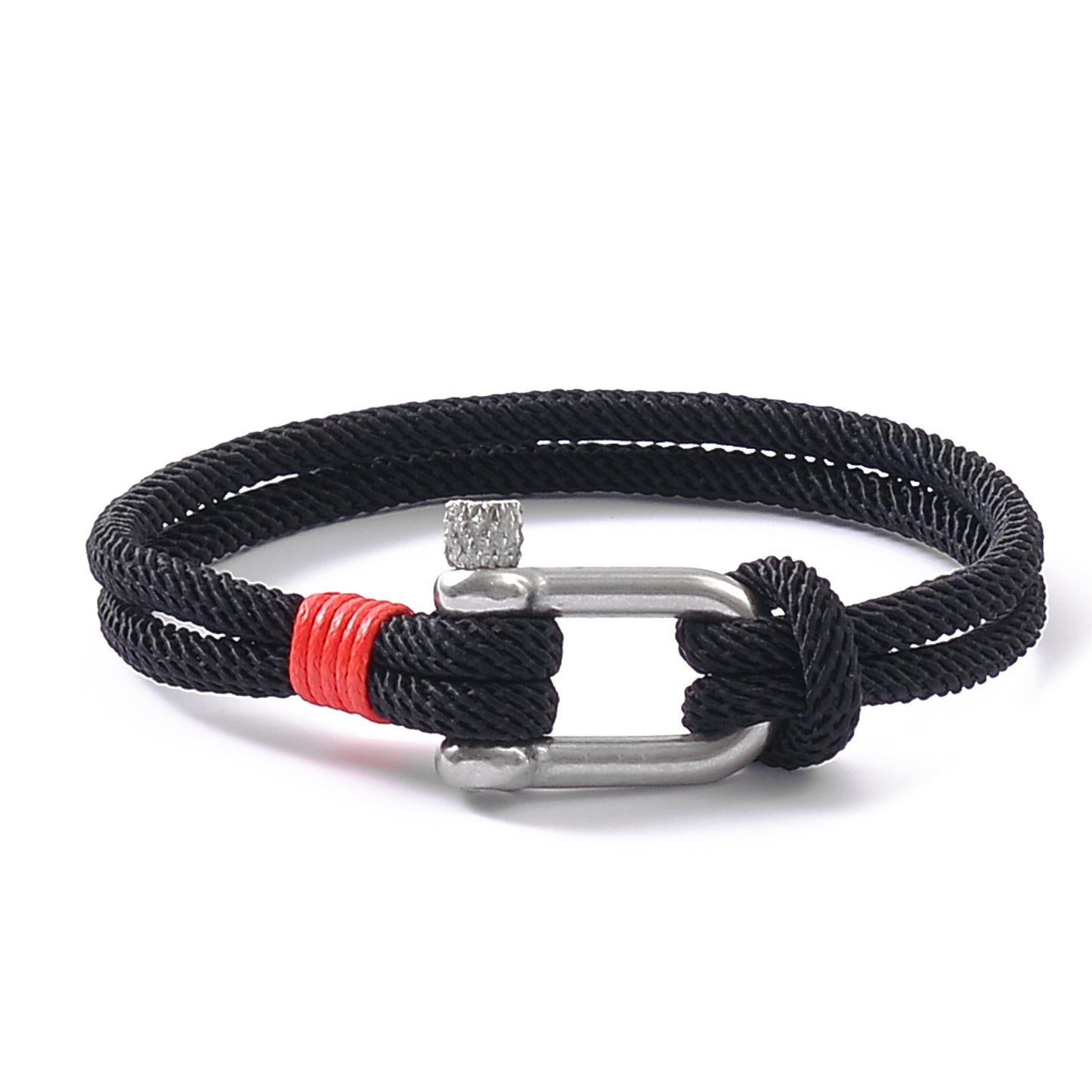 Stainless Steel U Buckle Milan Rope Bracelet