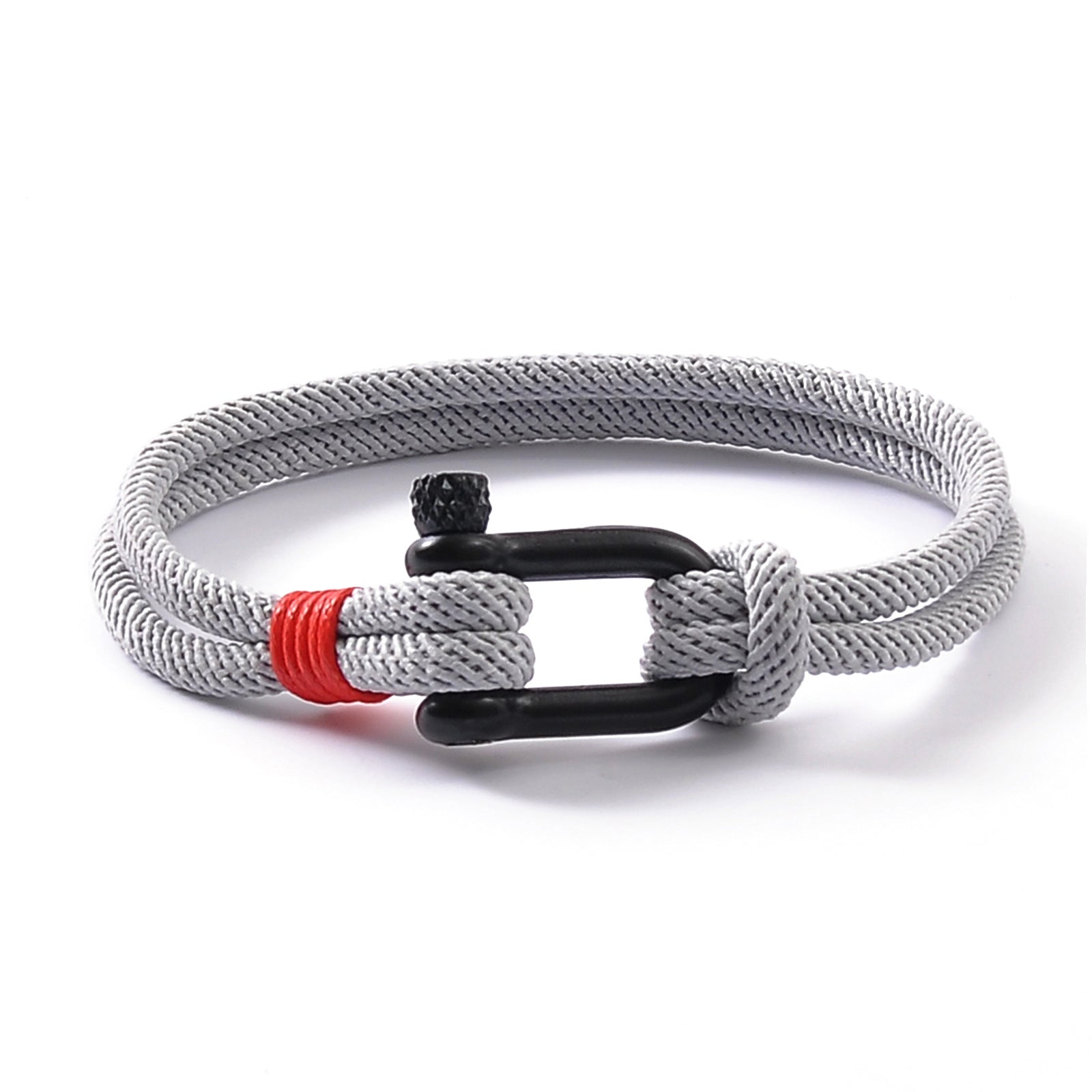 Stainless Steel U Buckle Milan Rope Bracelet