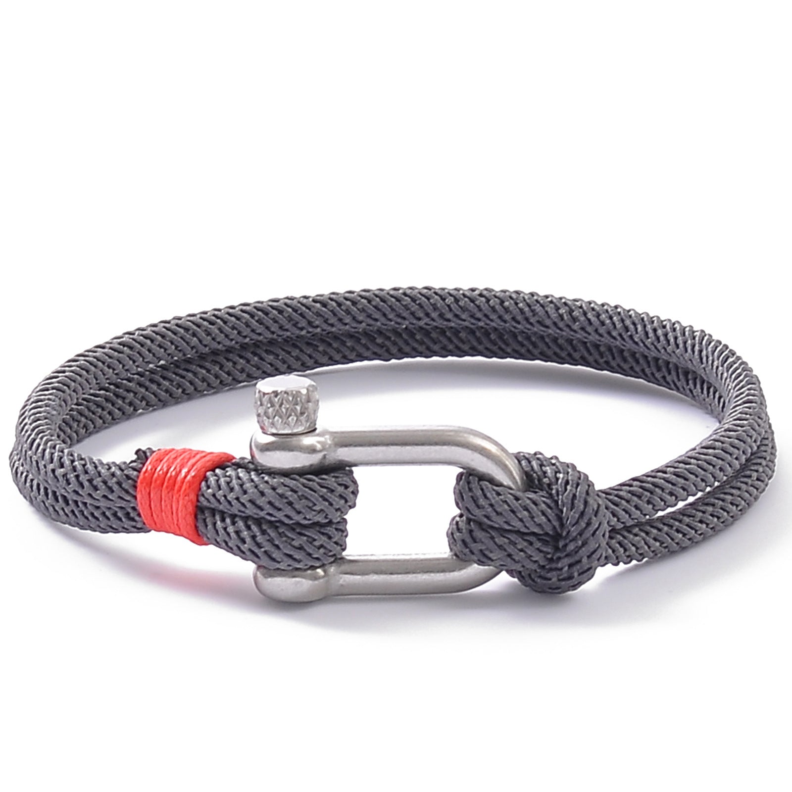 Stainless Steel U Buckle Milan Rope Bracelet