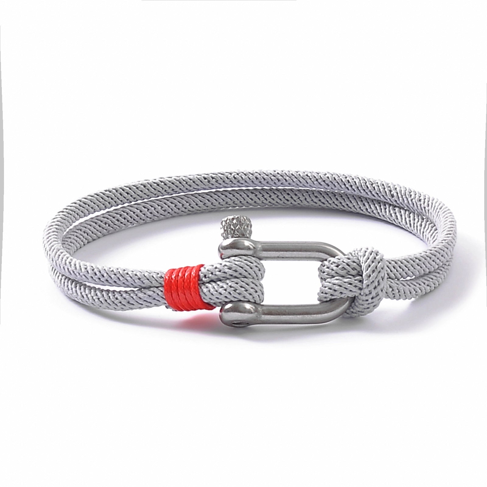 Stainless Steel U Buckle Milan Rope Bracelet