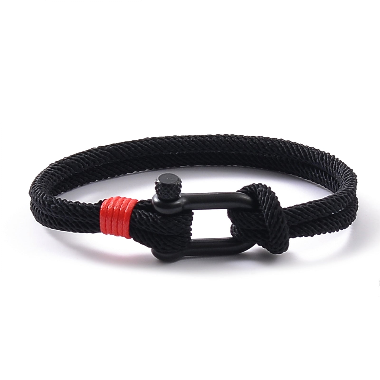 Stainless Steel U Buckle Milan Rope Bracelet