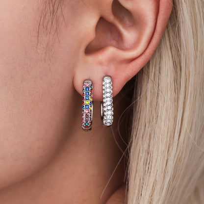 Stainless steel U-shaped earrings