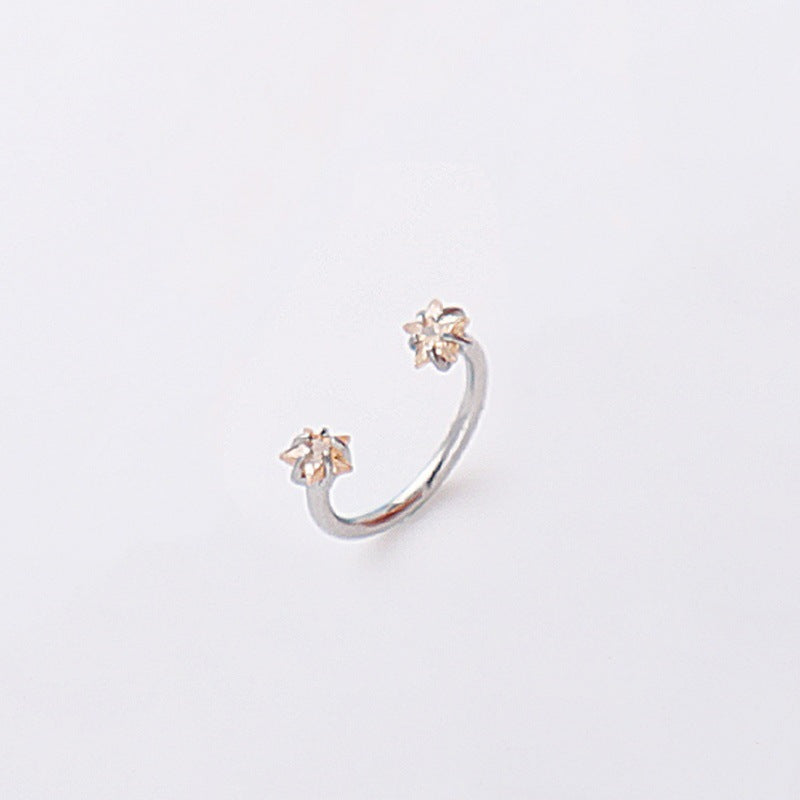 Stainless Steel U-Shaped Nose Stud with Zircon