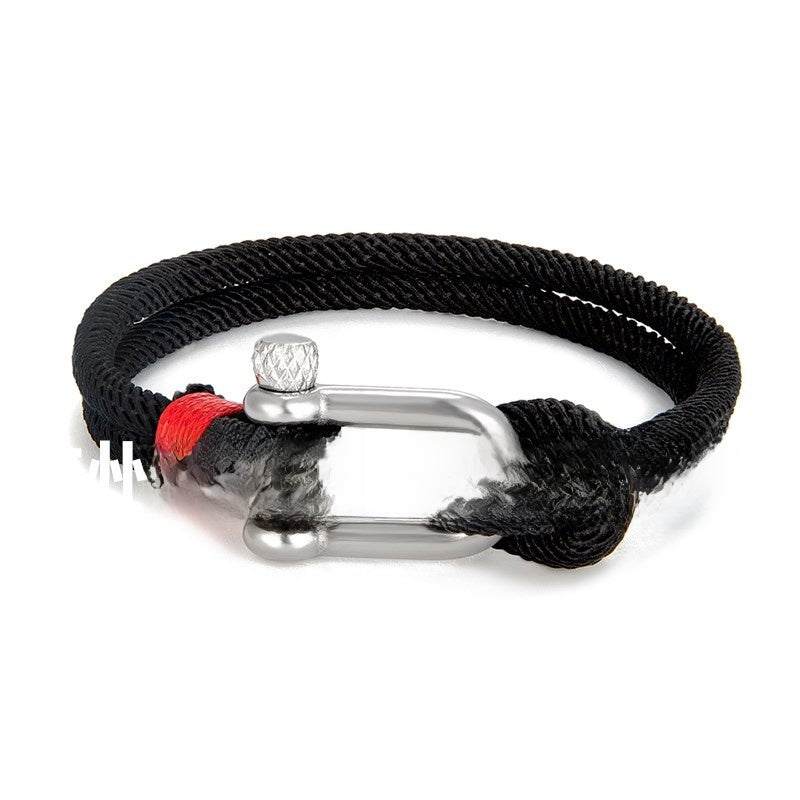 Stainless Steel U-shaped Sports Buckle Horseshoe Buckle Bracelet