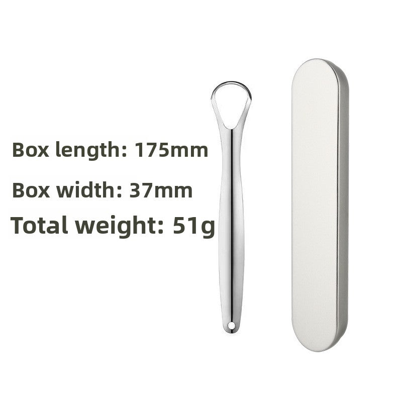 stainless steel U-shaped tongue scraper