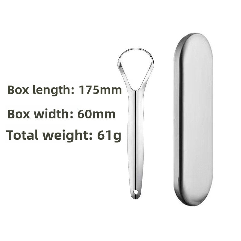 stainless steel U-shaped tongue scraper