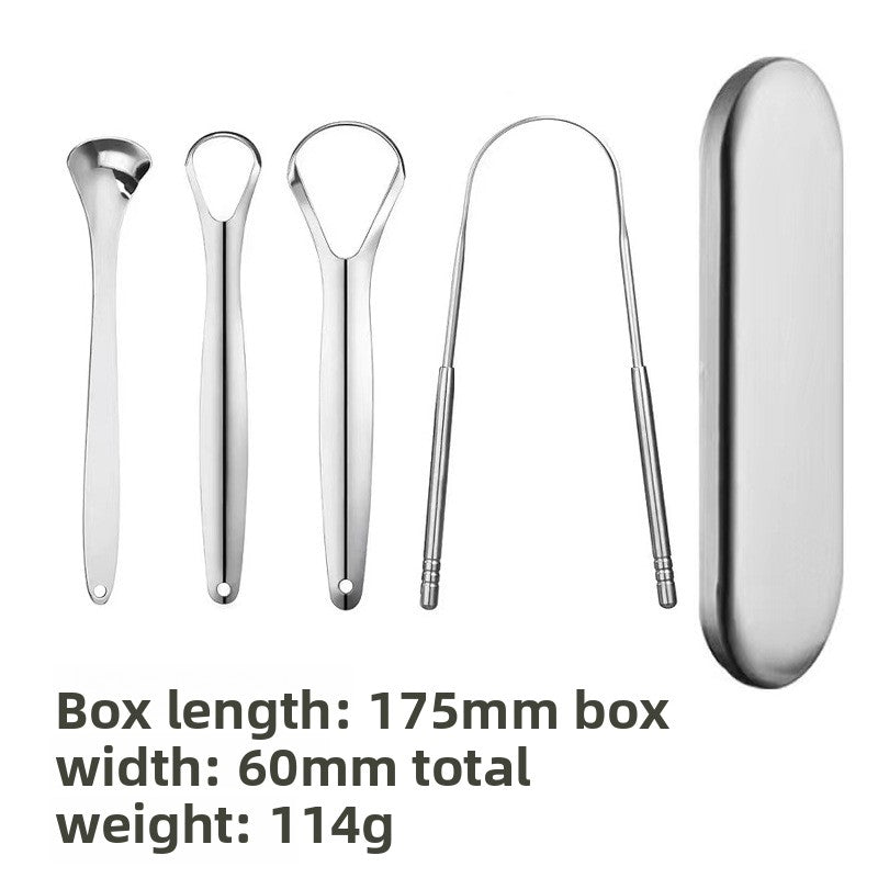stainless steel U-shaped tongue scraper