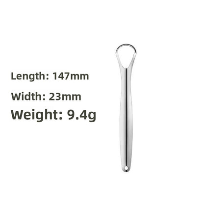 stainless steel U-shaped tongue scraper