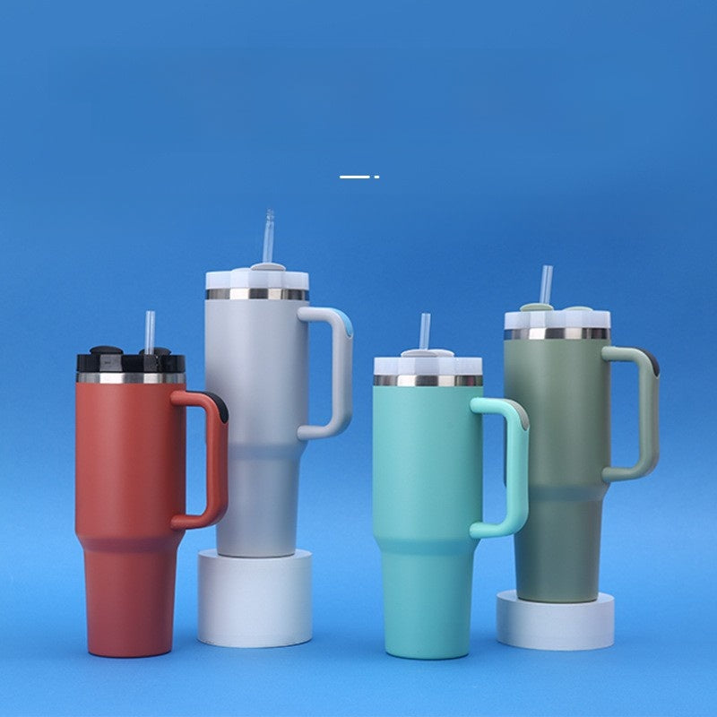 Stainless Steel Vacuum Insulated Car Cup with Handle
