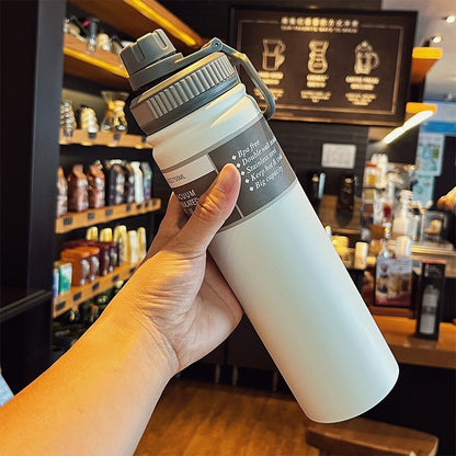 Stainless Steel Vacuum Insulated Thermos with Handle
