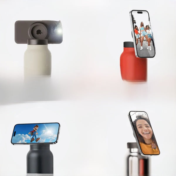 Stainless Steel Vacuum Insulation Cup with Phone Holder