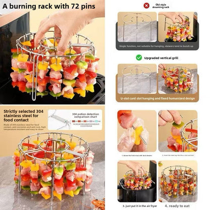 Stainless Steel Vertical Grill Rack for Air Fryer