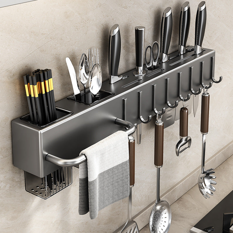 Stainless Steel Wall Mounted Knife and Utensil Holder