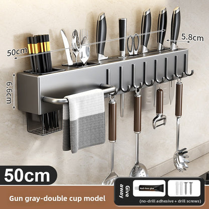 Stainless Steel Wall Mounted Knife and Utensil Holder