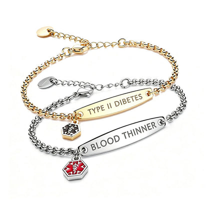 Stainless Steel, Waterproof, Non-Fading, Unisex Bracelet