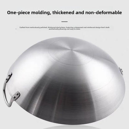 stainless steel wok