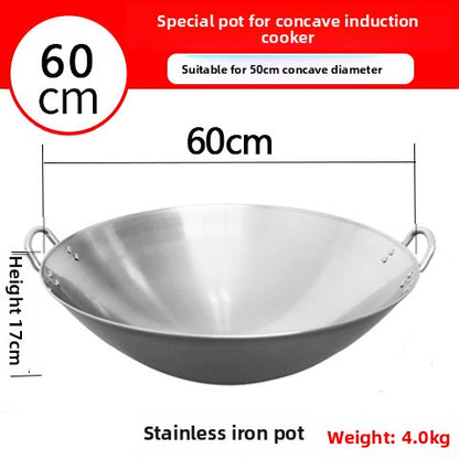 stainless steel wok