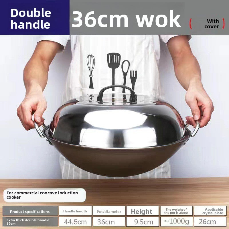 stainless steel wok