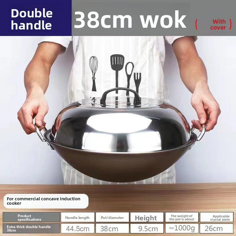 stainless steel wok