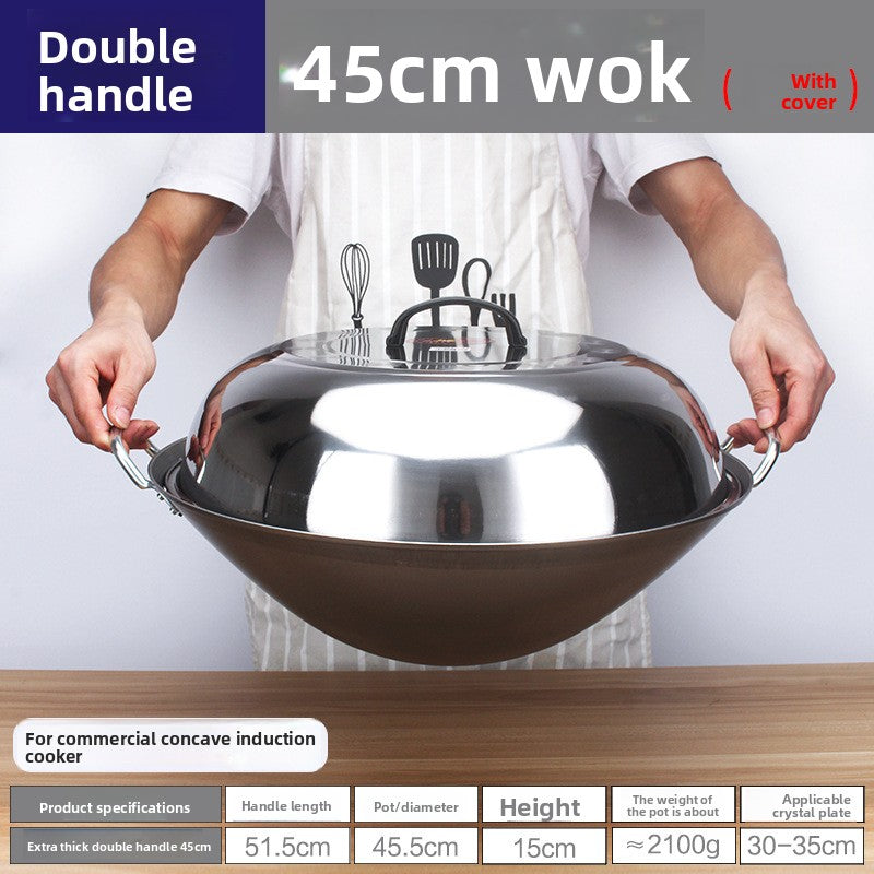 stainless steel wok