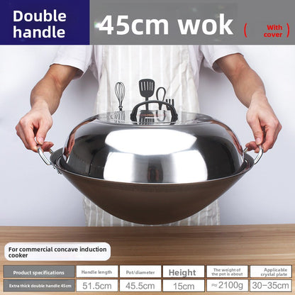 stainless steel wok