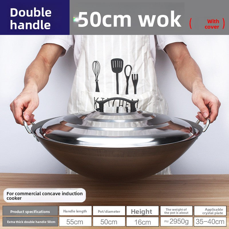 stainless steel wok