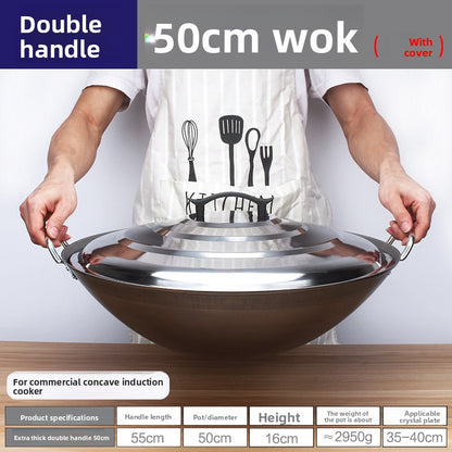 stainless steel wok